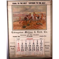 C.M. Russell Calendar from Liveingston Montana Thi