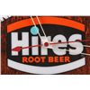 Image 3 : Drink Hires Root Beer Lighted Clock This is a Mid