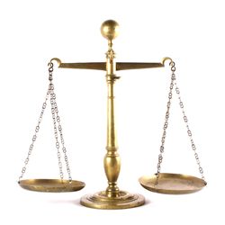 Antique Hallmarked Brass Balance Scale The piece f