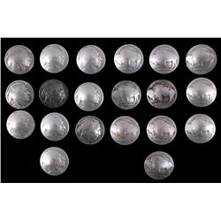 Antique Buffalo Indian Head Nickel Buttons The lot