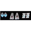 Image 11 : Navajo & Mexican Indian Silver Earring Collection