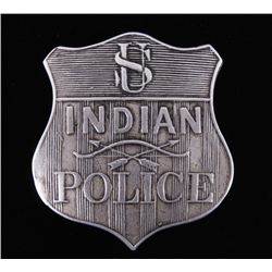 Indian Police Original Sterling Badge circa 1880's