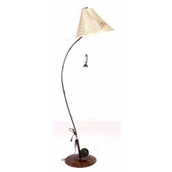 Fly Fishing Metal Rod and Reel Floor Lamp This is