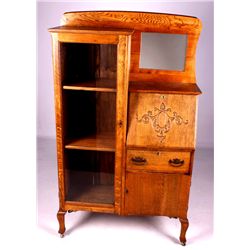Antique Solid Oak Secretary This is an antique sec