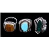 Image 2 : Navajo Sterling Silver Ring Collection The collect