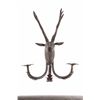Image 3 : Bronze Elk Sculpture Wall Sconce The lot features