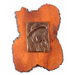 Charles M. Russell Original Self Portrait Bronze T