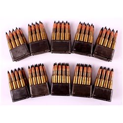 WWII .30-06 M1 Garand Clips with Ammunition This l