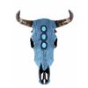 Image 1 : Turquoise Covered Steer Cow Skull The lot shows a