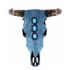 Image 2 : Turquoise Covered Steer Cow Skull The lot shows a