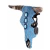 Image 5 : Turquoise Covered Steer Cow Skull The lot shows a