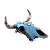 Image 6 : Turquoise Covered Steer Cow Skull The lot shows a