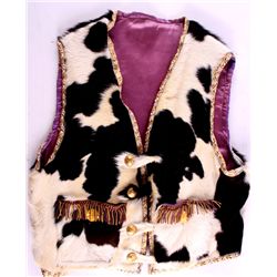 Hand Made Cow Hide Vest This is a hand made cow hi
