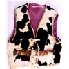 Image 1 : Hand Made Cow Hide Vest This is a hand made cow hi