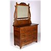 Image 2 : Antique Oak Dresser with Mirror This is a solid oa