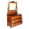 Image 9 : Antique Oak Dresser with Mirror This is a solid oa