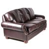 Image 3 : Leather Couch with Decorative Studs This couch is