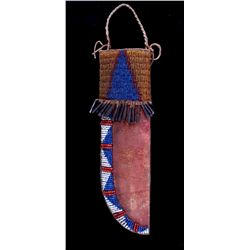 Blackfoot Beaded Knife Sheath circa 1880. This is
