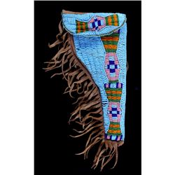 Montana Crow Beaded Snake Pattern Pistol Holster T