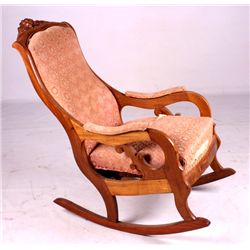 1860's Carved Rocking Chair This is a carved rocki