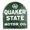 Image 6 : Quaker State Motor Oil Double Sided Sign This is a