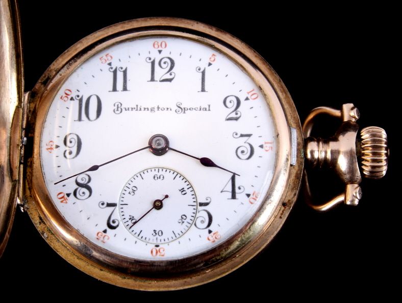 Antique Burlington Special Railroad Pocket Watch T