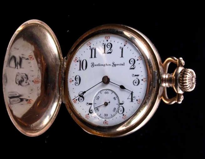 Antique Burlington Special Railroad Pocket Watch T