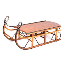 Antique Style Trails Sleigh Coffee Table The piece