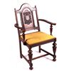 Image 5 : Set of 6 1920's Carved Oak Chairs This is a set of