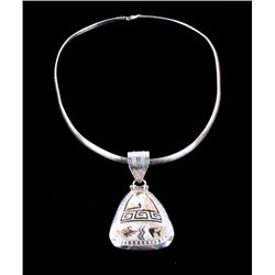 Navajo Sterling & 12kt GF Necklace Alonzo Mariano