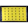 Image 1 : Southwestern Thunderbird Yellow Wool Rug This is a