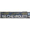 Image 1 : 1968 Chevrolet Dealer Ship Canvas Dealer Sign This