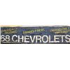 Image 2 : 1968 Chevrolet Dealer Ship Canvas Dealer Sign This