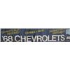 Image 8 : 1968 Chevrolet Dealer Ship Canvas Dealer Sign This