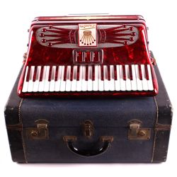 Crown Accordion with Case This is a crown accordio