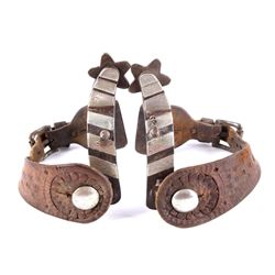 Oscar Crockett No. 201 Single Mounted Spurs The lo