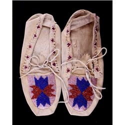 Plateau Indian Beaded Moccasins The lot features a