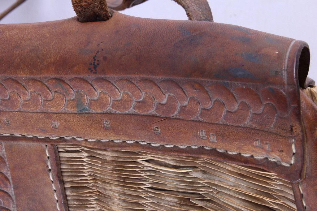 Rare Panier De Pêche Vintage A.E. Nelson - Cuir Et Osier - Salem, Oregon