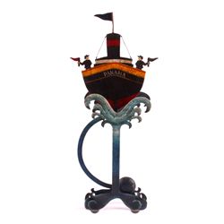 Folk Art Rocking Boat Pendulum Sculpture This is a