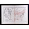 Image 1 : Railroad Map of the United States 1889 Map titled,