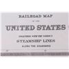 Image 4 : Railroad Map of the United States 1889 Map titled,