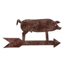 Antique Folk Art Metal Pig Weathervane This is a f