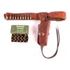 1950's Idaho Leather .45 Colt Holster & Ammo The l