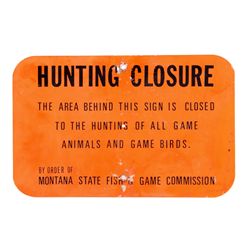 Montana State Fish & Game Commission Sign This is