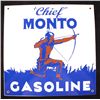 Image 3 : Montana Gasoline Advertisement Sign Collection Thi