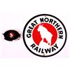 Image 1 : Great Northern Railway Sign and Belt Buckle This i