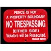 Image 1 : "No Trespassing' Sign From Flying D Ranch The sign
