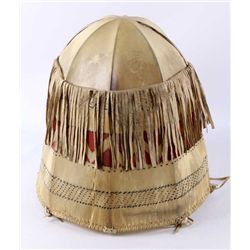 Native American Painted Parfleche Lamp Shade This