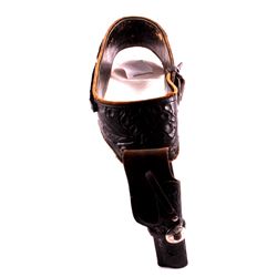 Leather Gunfighter Belt and Holster This is a leat