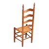 Image 6 : Solid Oak & Rattan Dinning Room Chair Set (4) The